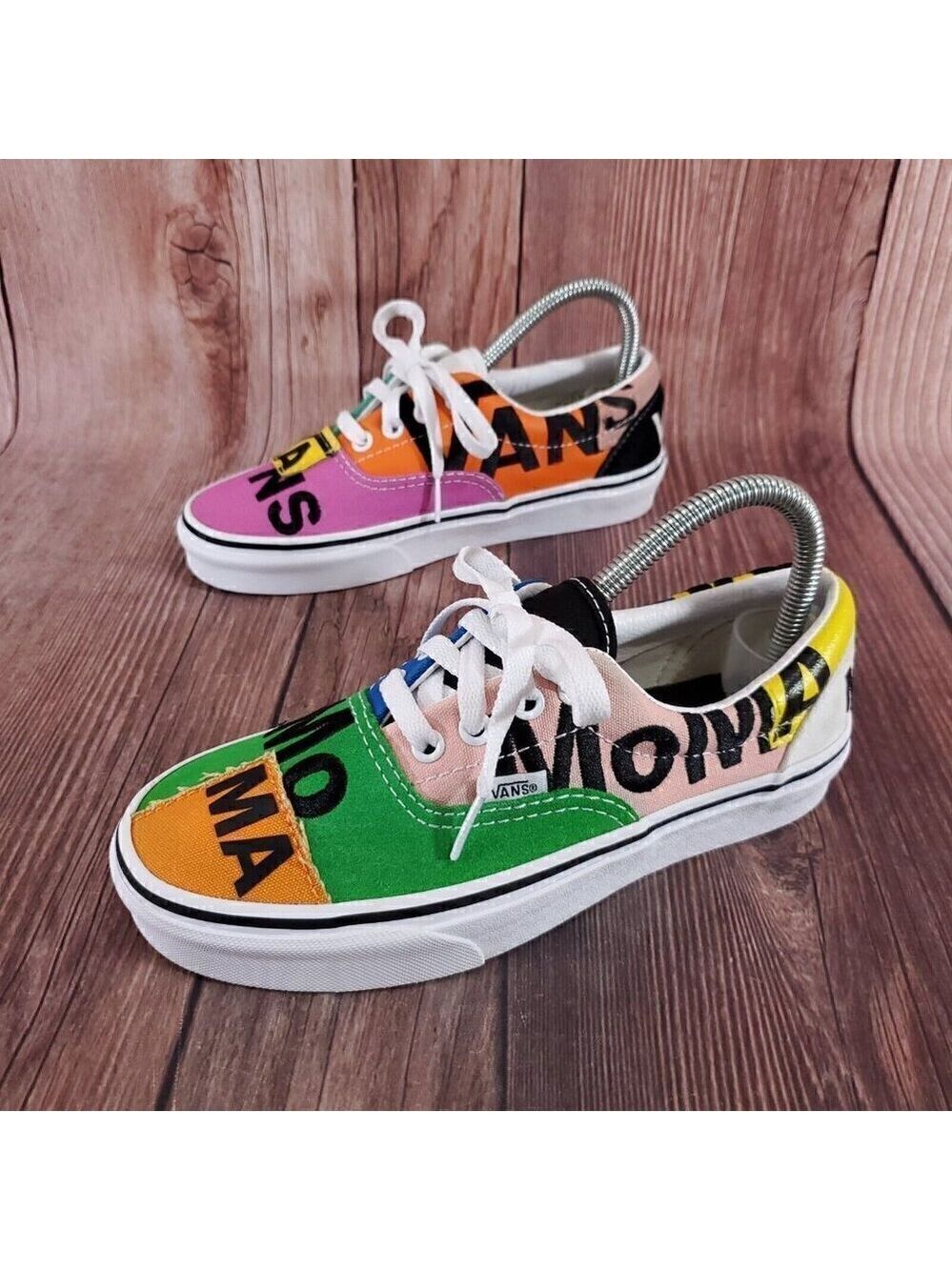 Vans MoMA Womens 6.5 Mens 5 Museum Of Modern Art Embroidered Shoes Sneakers